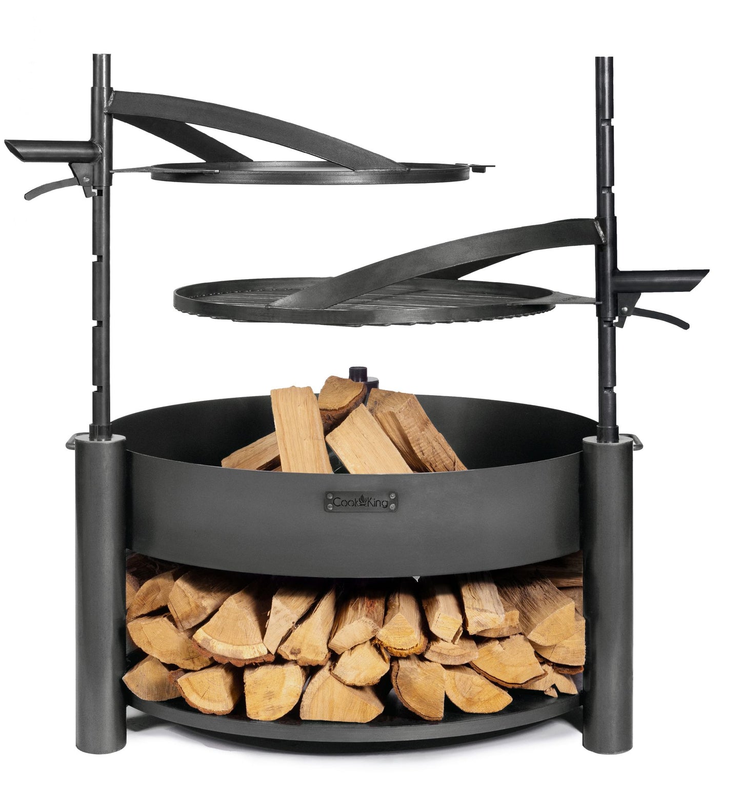 50 cm Grillplatte Aus Natürlichem Stahl Mit Griff Für Die Feuerschalen "BANDITO" Und "MONTANA X"