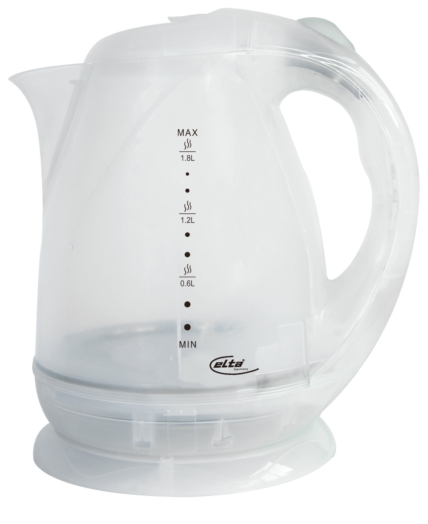 Elta Wasserkocher Camping&Freizeit transparent, 1,8L, 500 W