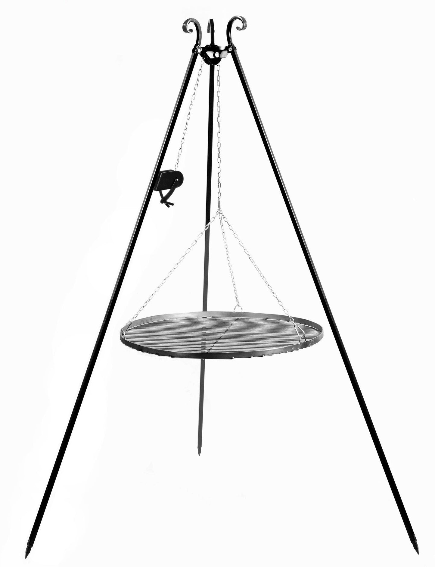 Schwenkgrill 180 Cm Mit Grillrost Aus Rohstahl 50 Cm Kurbel