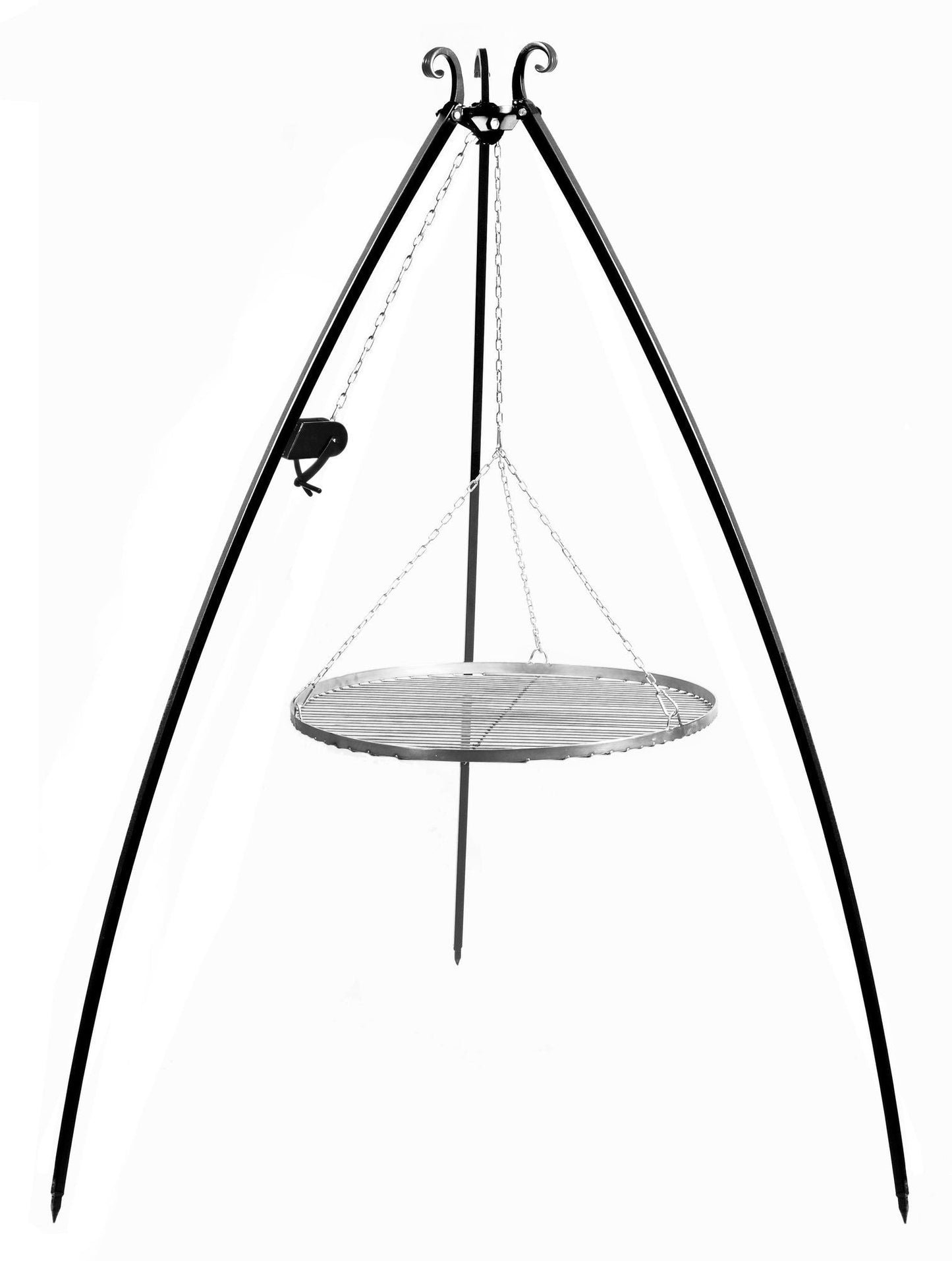 Schwenkgrill 200 Cm Mit Edelstahl Grillrost 50 Cm Kurbel