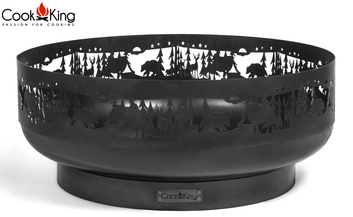 Feuerschale „FOREST“ 80 cm aus Hochwertigem Stahl