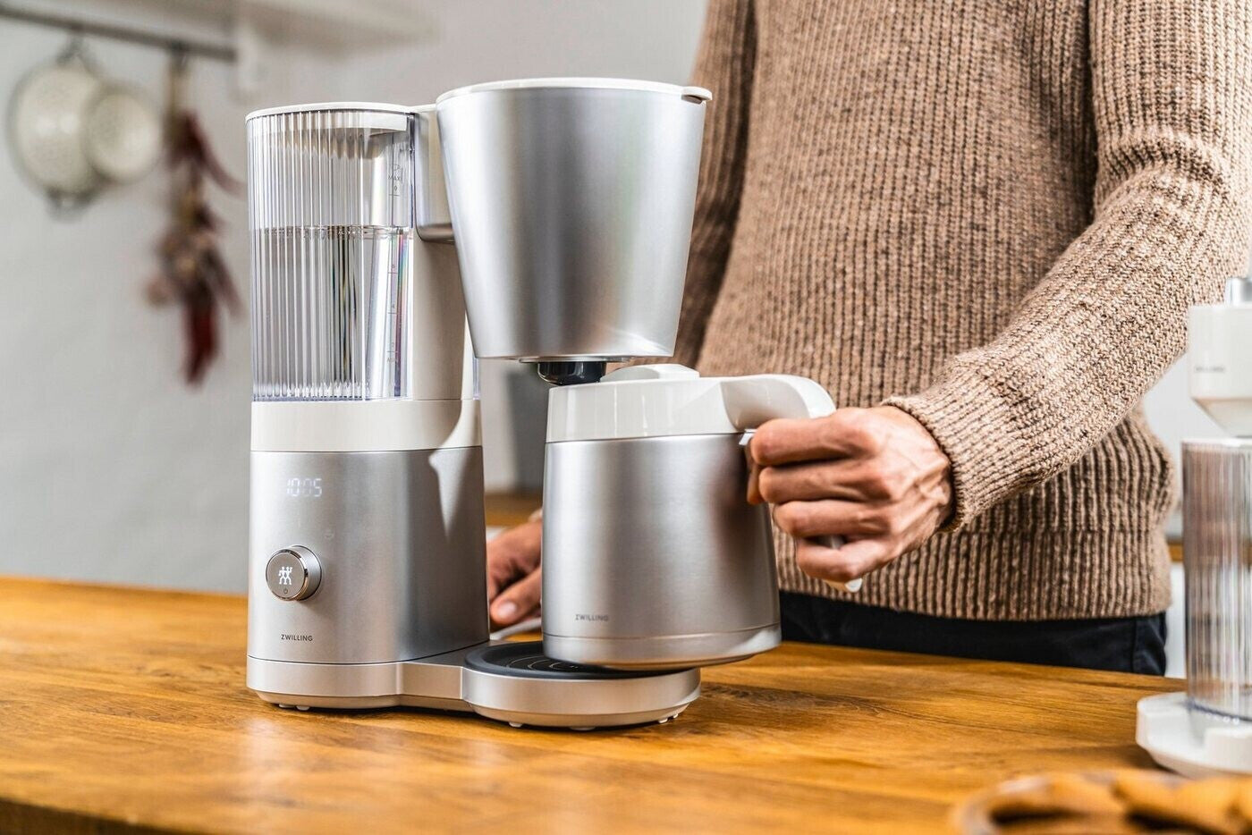 Zwilling Enfinigy Filterkaffeemaschine Mit 1,25l Thermokanne Silber