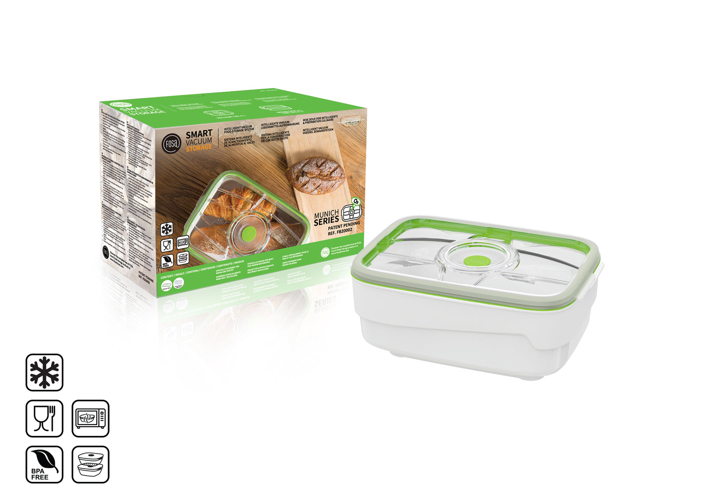 Munich Vakuum-Brotbox 4 Liter