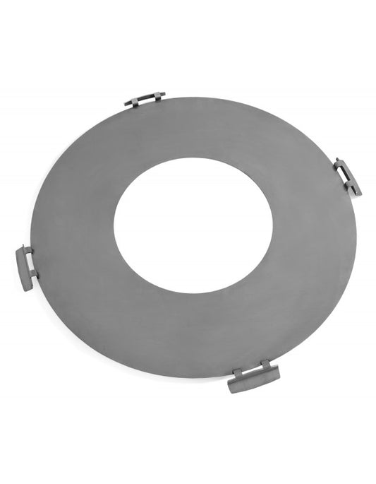 Rostfreie Grillplatte für Feuerschale 78 cm mit vier Griffen