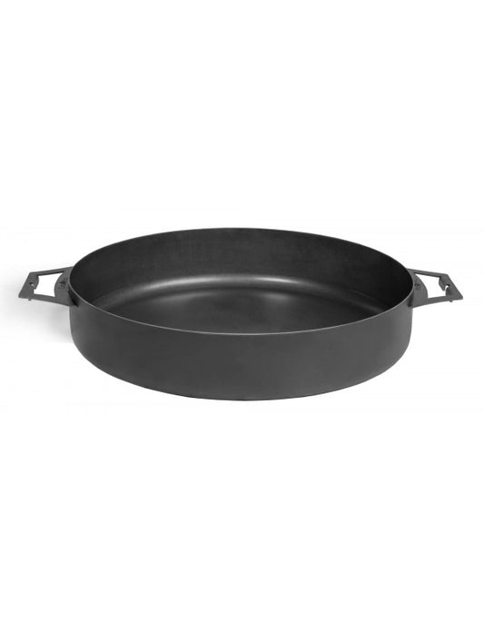 Pfanne aus natürlichem Stahl 50 cm mit zwei Griffen