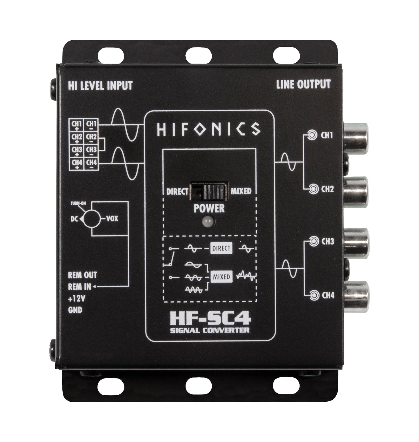 4CH High to Low Level Converter HF-SC4 (mit EPS)