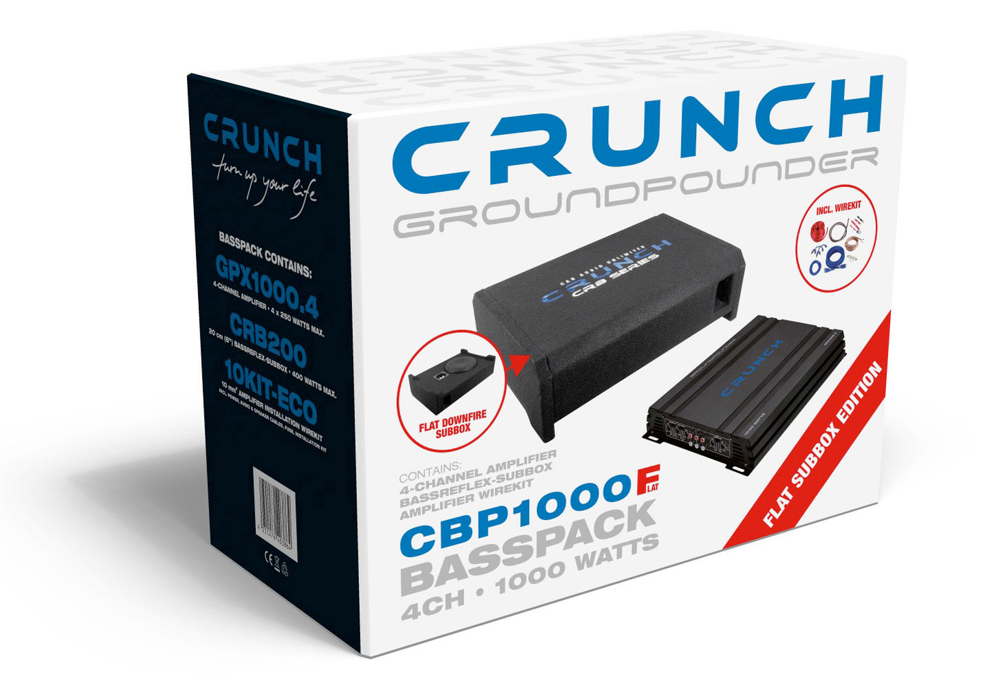 CRUNCH GROUNDPOUNDER Basspack 4CH CBP1000F
