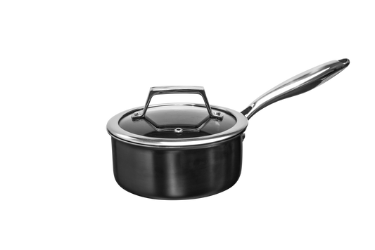 Hâws Santo Sauciere 1.5L mit Deckel Hexagon Antihaftbeschichtung