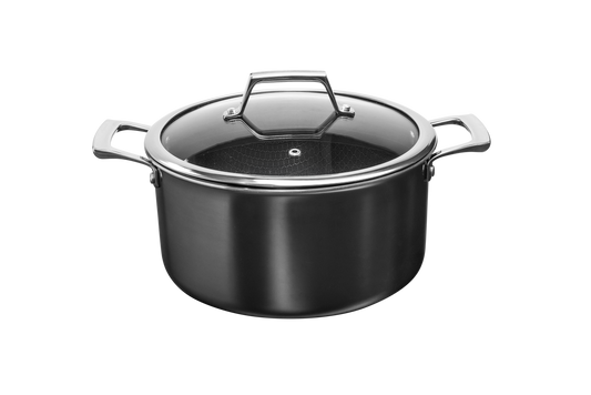 Hâws Santo Edelstahltopf 5.8L mit Deckel Hexagon Antihaftbeschichtung