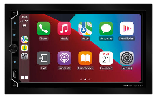 ESX VMX700DAB Universal 2-DIN Media Moniceiver mit 17,8 cm (7“) Touchscreen