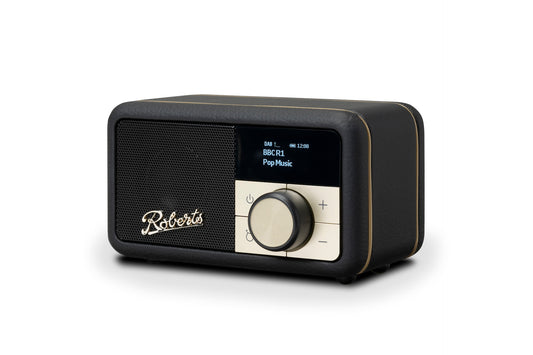 Revival Petite 2 | black | tragbares FM / DAB+ Radio mit Bluetooth und integriertem Akku