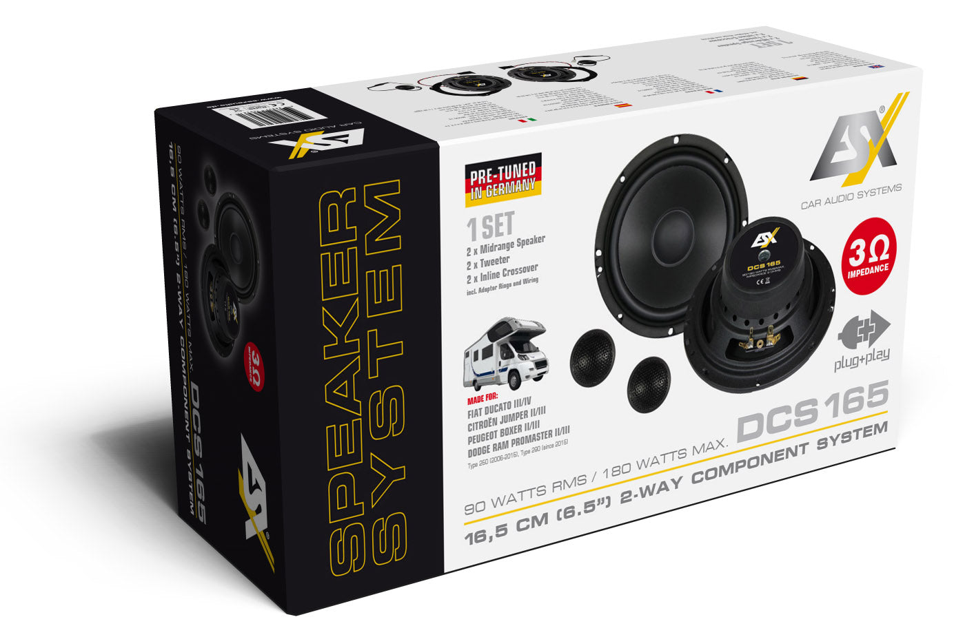 ESX Car Spezifisches Kompo-Kit 16,5 cm DCS-165