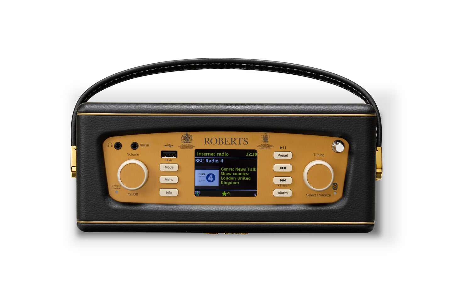 Revival iStream3L | black | tragbares DAB+/FM Radio mit WLAN