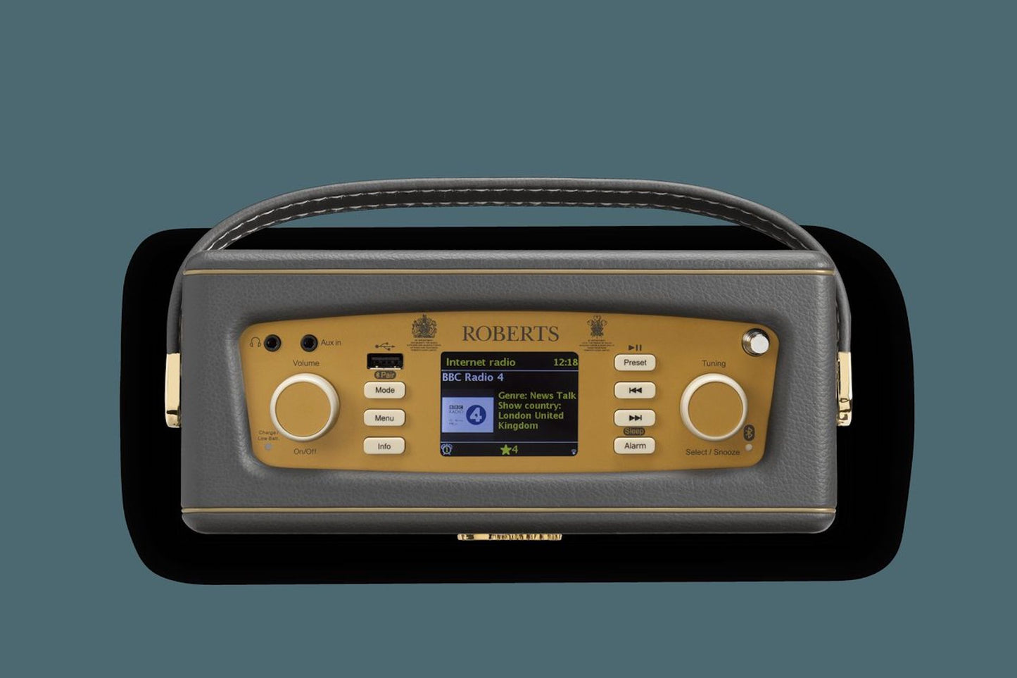Revival iStream3L | charcoal grey | tragbares DAB+/FM Radio mit WLAN