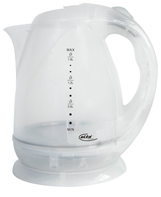Elta Wasserkocher Camping&Freizeit transparent, 1,8L,  500 W