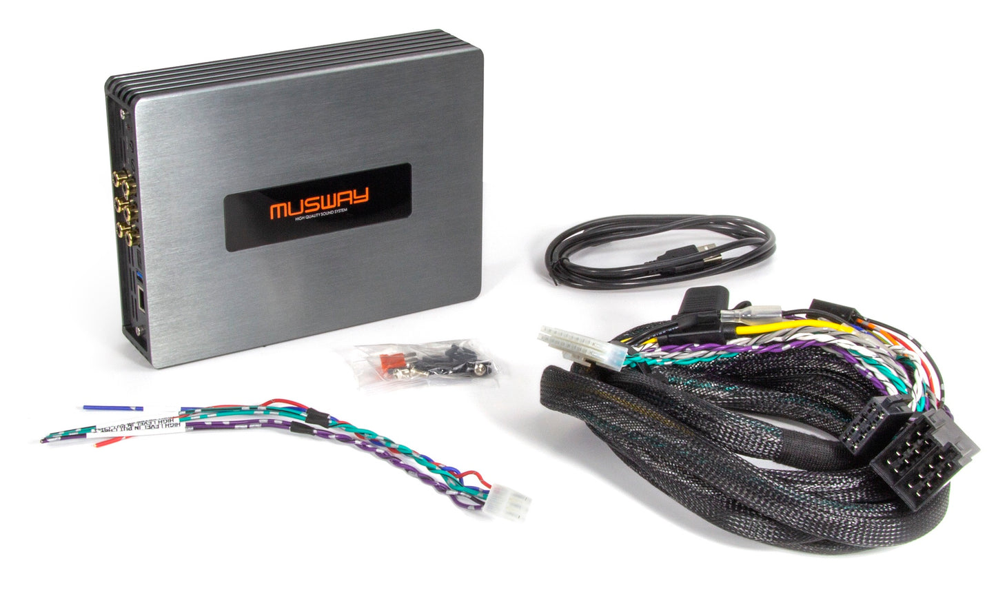 MUSWAY Digital 4-Kanal AMP mit 8-Kanal DSP M4+v3
