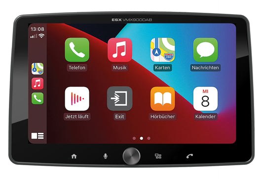ESX VMX900DAB Universal 1-DIN Media Moniceiver mit 22,8 cm (9“) Touchscreen