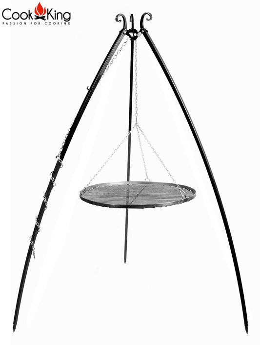 Schwenkgrill 200 Cm - Grillrost Aus Rohstahl 80 Cm Hochwertig