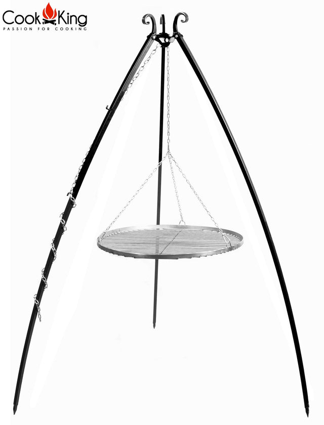Schwenkgrill 200 cm mit Edelstahl-Grillrost 80 cm