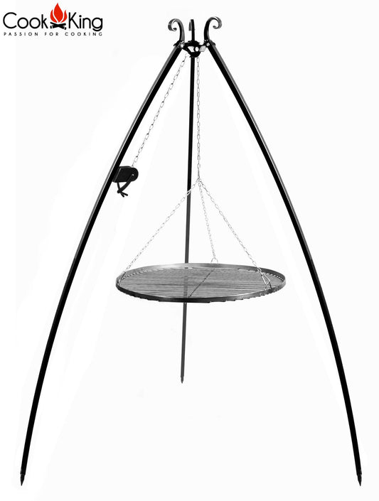 Schwenkgrill 200 Cm Mit Grillrost Aus Rohstahl 80 Cm Kurbel