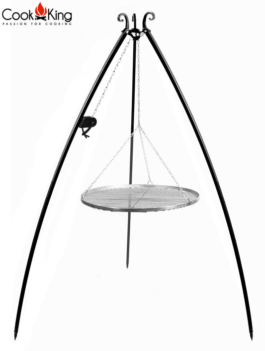 Schwenkgrill 200 Cm Mit Edelstahl Grillrost 70 Cm Kurbel