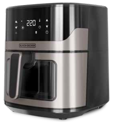 Heißluftfritteuse BXAF6500E - Edelstahl/Schwarz