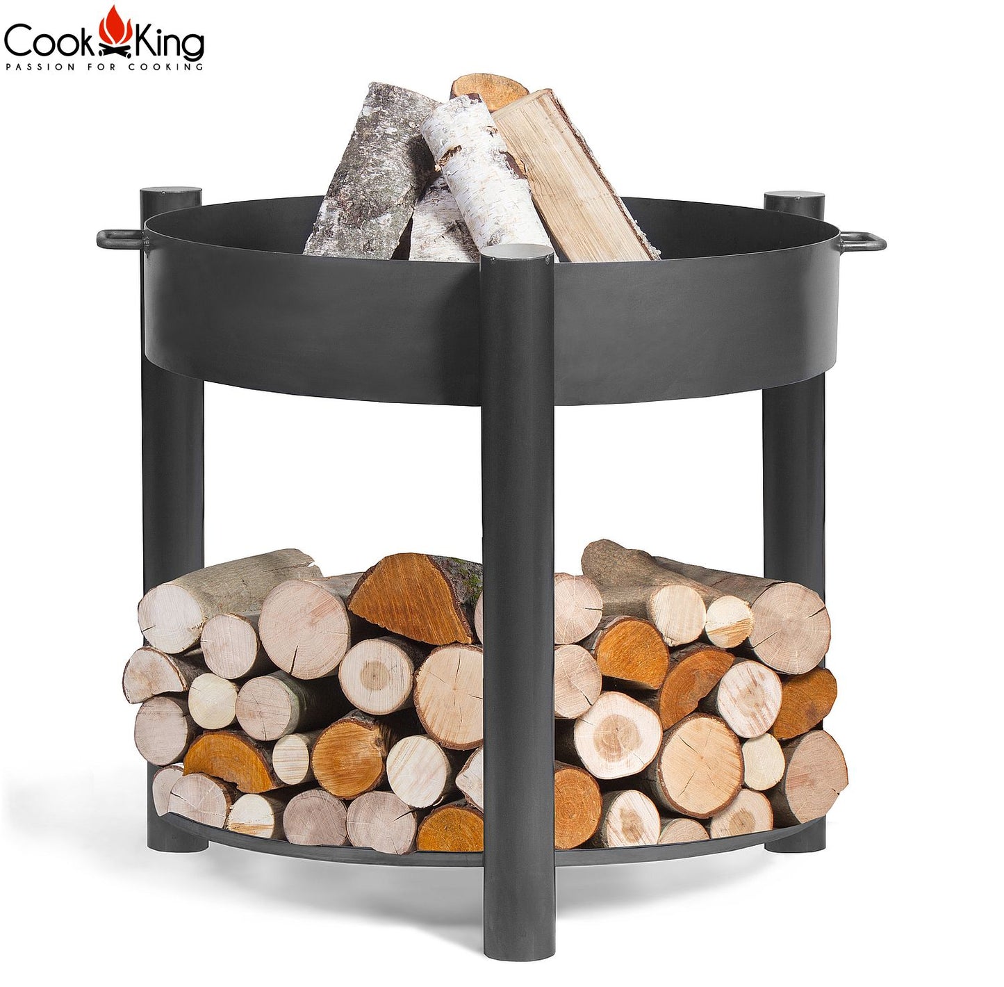 Feuerschale Hoch „MONTANA“ 70 cm Für Garten Und Terrasse