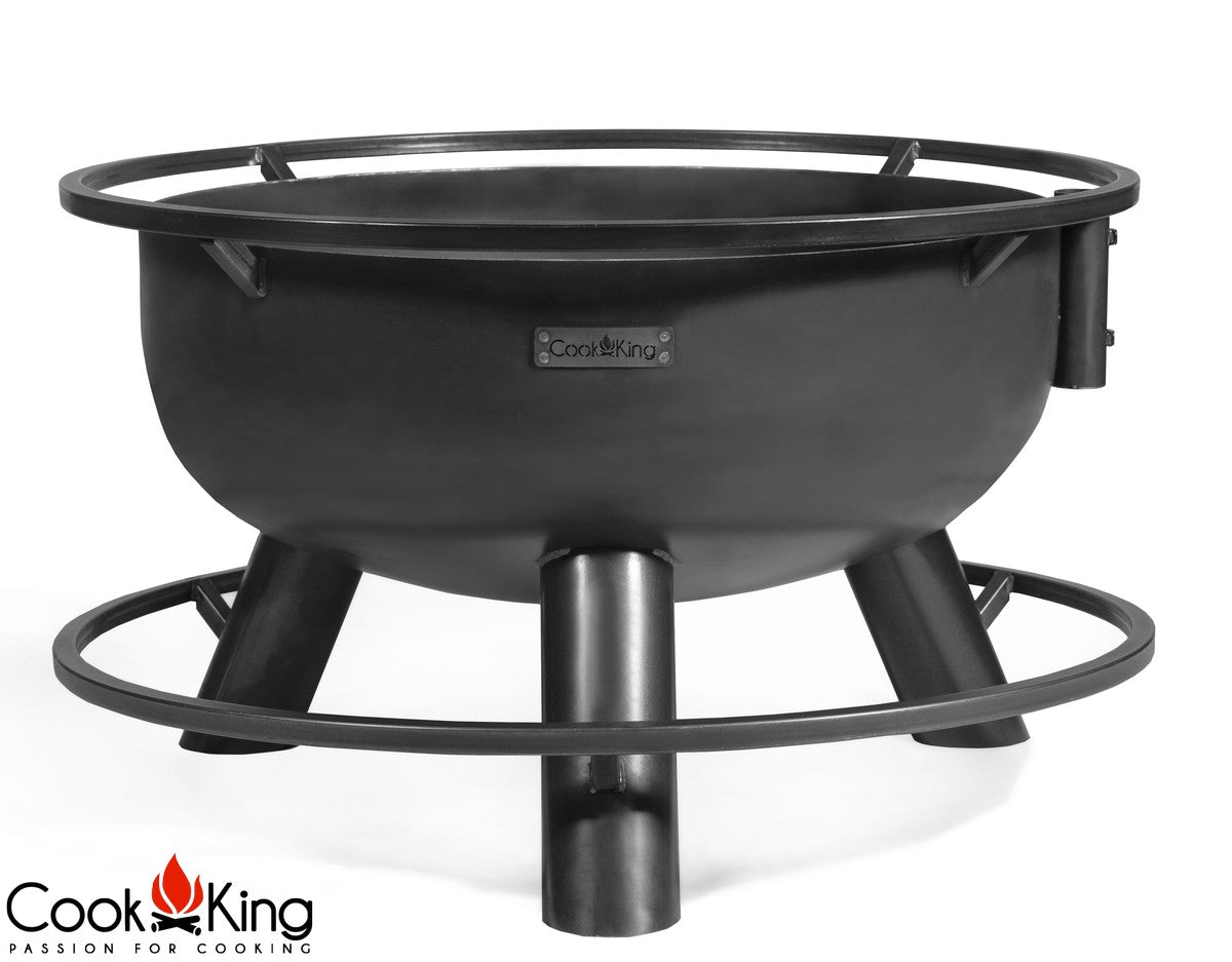 Multifunktionale Feuerschale Premium „BANDITO“ 80 cm, mit Grillrost 70 cm