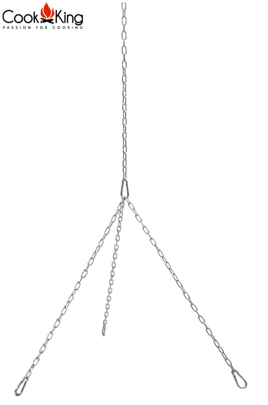 Set von Ketten und Karabinerhaken für Grillrost