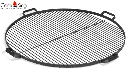 Grillrost mit 4 Griffen aus Rohstahl 70 cm