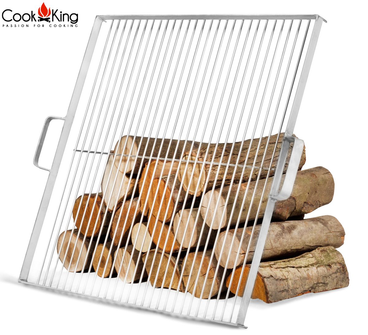 Grillrost aus Edelstahl 44x44 cm für Feuerschale 60 cm