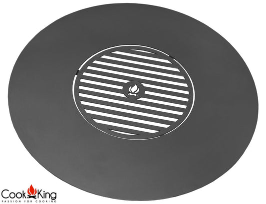 Grillplatte für Feuerschale 102 cm mit Grillrost 50 cm