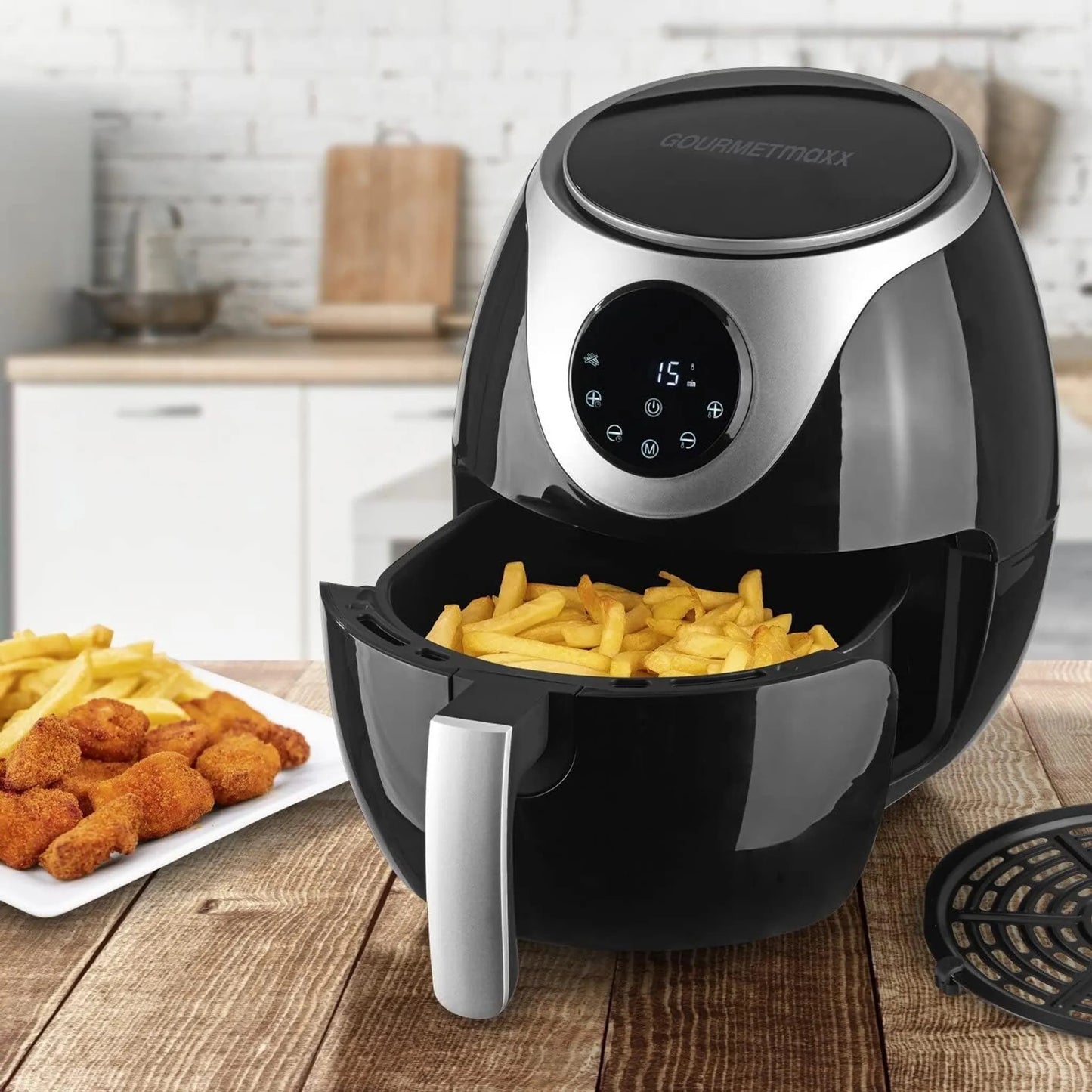 GOURMETmaxx Heißluft-Fritteuse Digital 3l 1300W schwarz