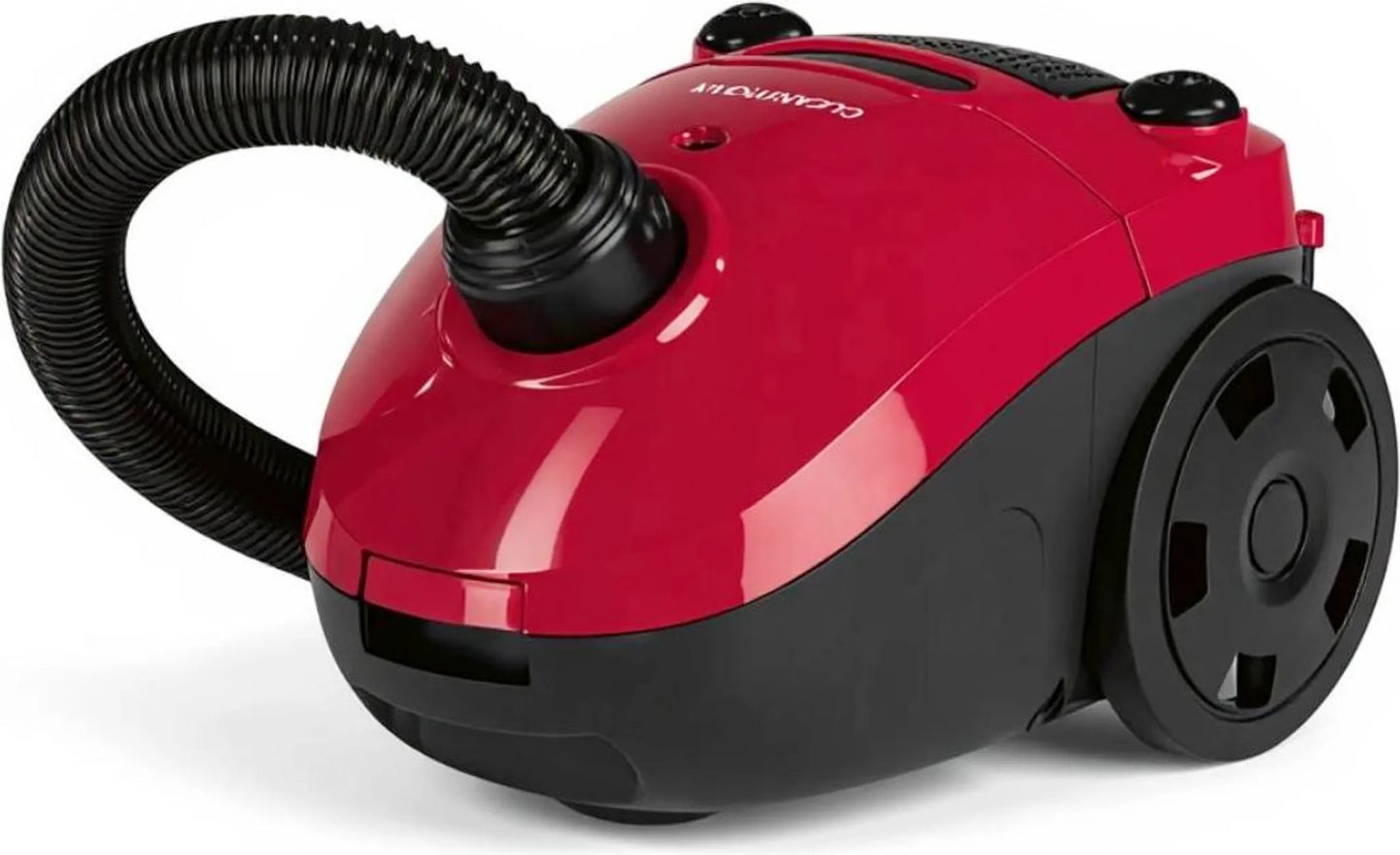 CLEANmaxx Bodenstaubsauger | 800W | 15kPa | Mit wiederverwendbarem Staubbeutel | 2in1 Düse, Mini Polsterdüse, & Kombi Aufsatz