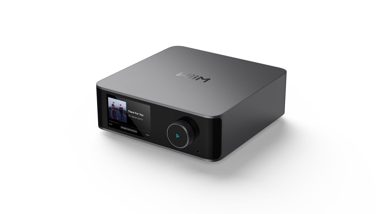 WiiM Ultra Musik-Streamer & Digital-Vorverstärker | 3,5" Touchscreen, kompatibel mit Google Cast & Alexa, Streamt Spotify, Amazon Music, Tidal | HDMI ARC, Phono-Eingang, Kopfhörerausgang | Space Grau