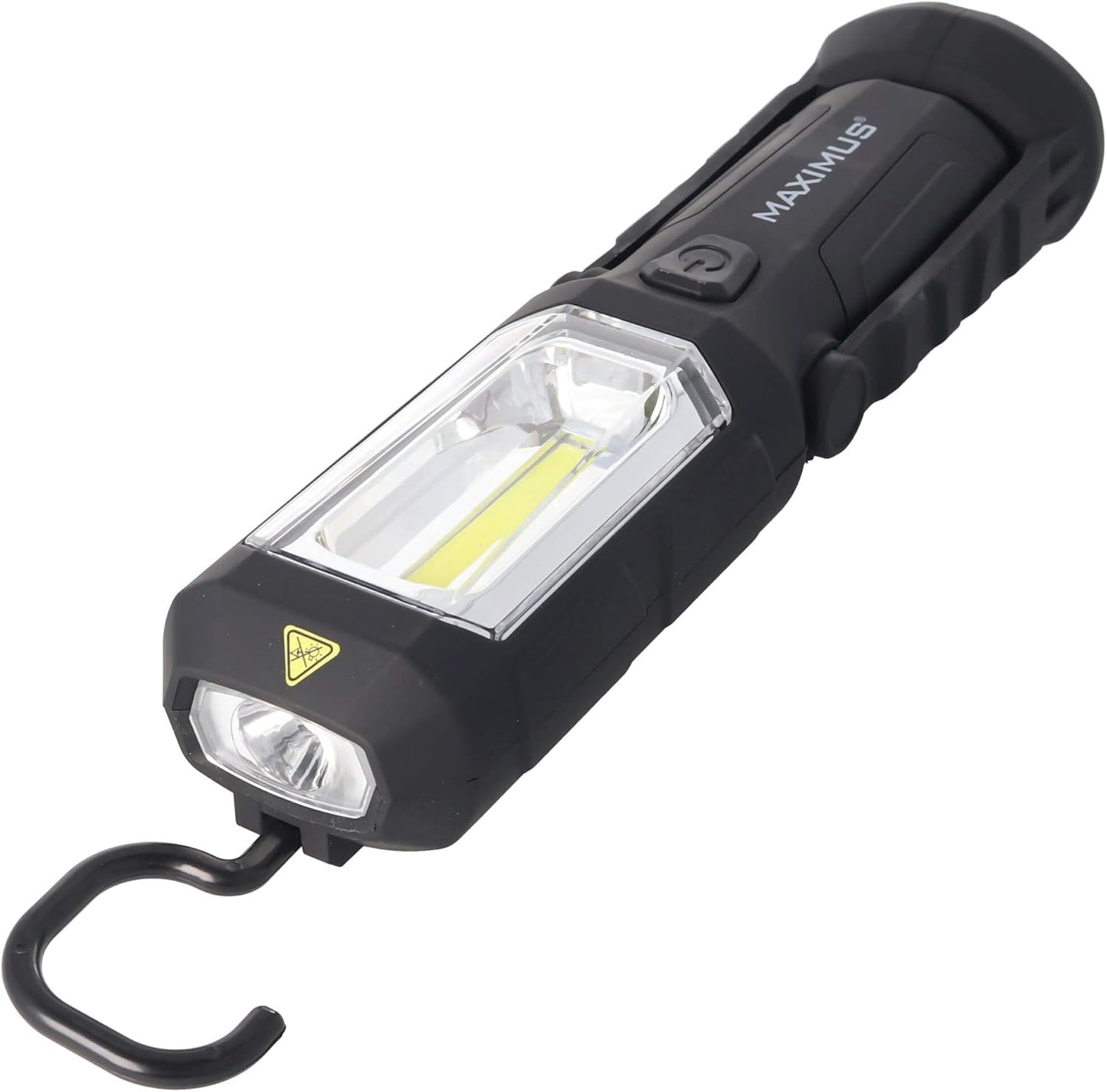 MAXIMUS 3W LED Arbeitsleuchte inklusive 3 Marken Alkaline Batterien mit Magnet, max. 250 Lumen