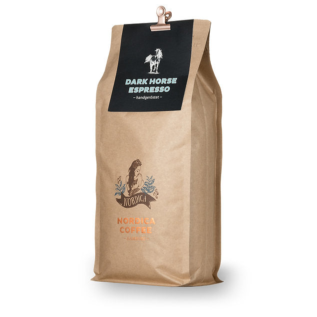 Nordica Kaffee Dark Horse Espresso 1 Kg Kaffeebohnen Trommelröstung