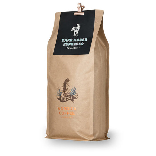 Nordica Kaffee Dark Horse Espresso 1 Kg Kaffeebohnen Trommelröstung