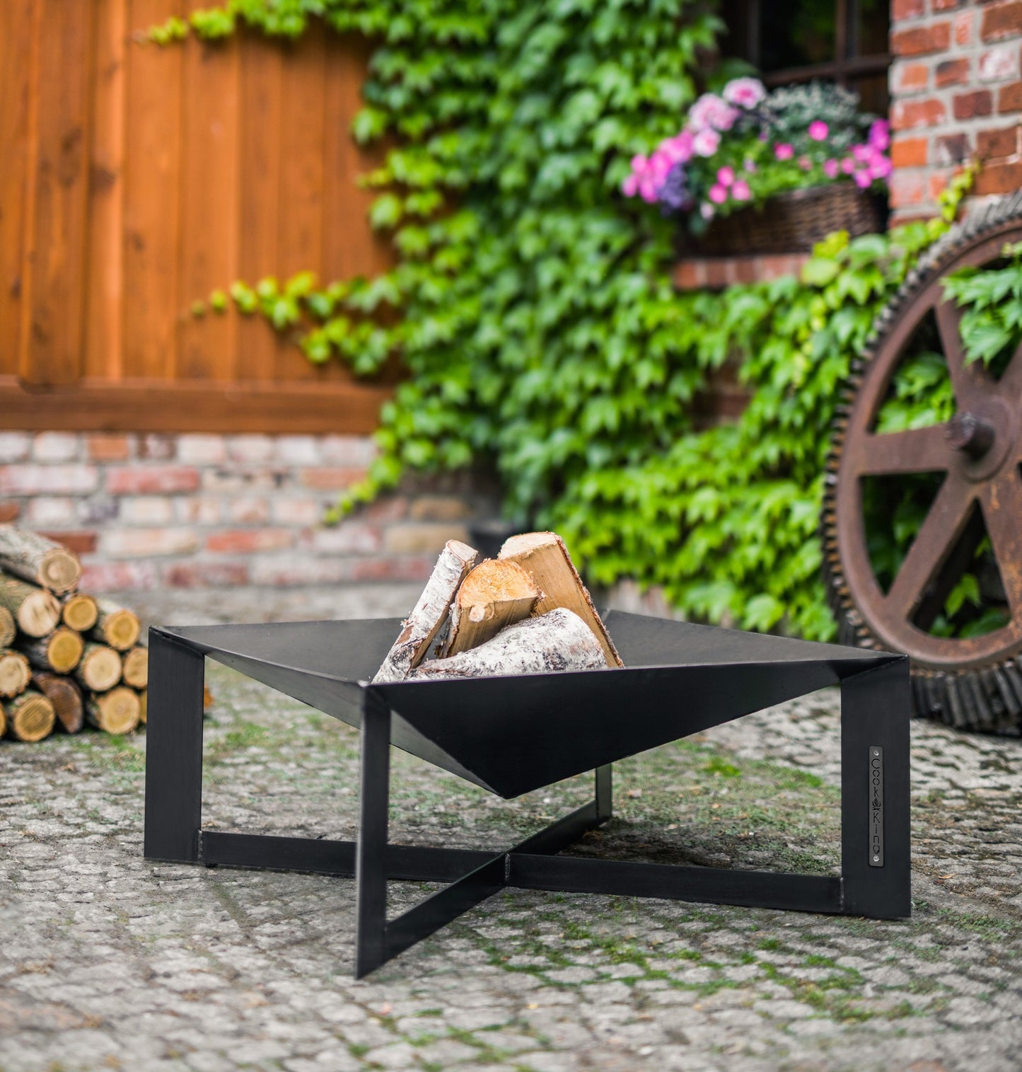 Feuerschale „CUBA“ 70x70 cm für Garten und Terrasse