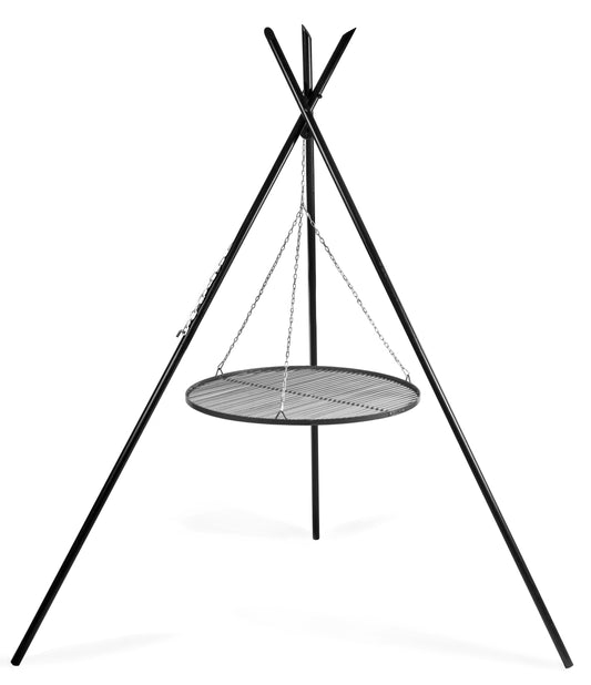 Premium Schwenkgrill „TIPI“ 210 cm - Grillrost aus Rohlstahl 70 cm